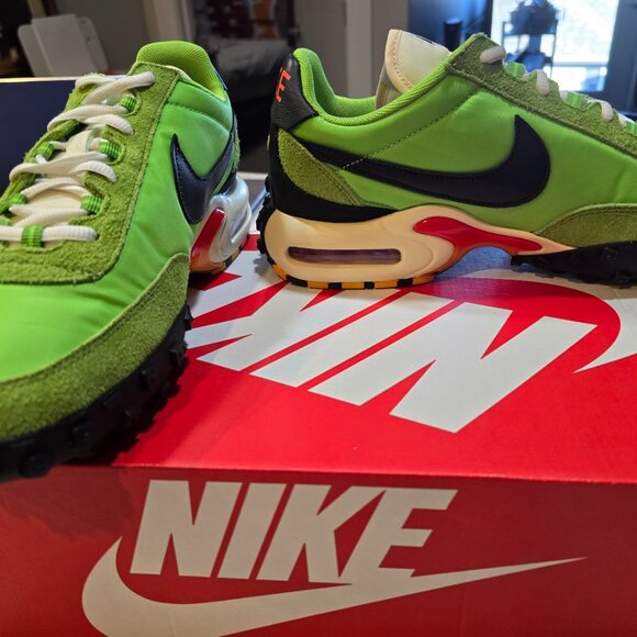 Nike Air Max Waffle SP Shoes Action Green Black FV6946-301 Men's Size 10 NEW - Picture 5 of 16